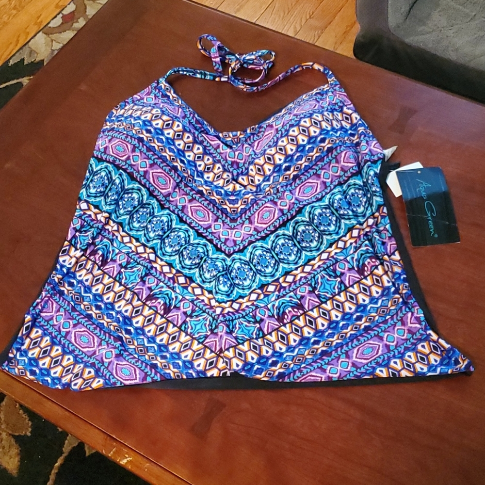 NWT Aqua Green tankini